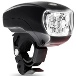 Set headlight and taillight, with leds, for bicycle, black color, type II, flashlight